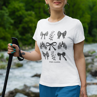 T-shirt Coquette Asthme Sensibilisation Alarme B&W