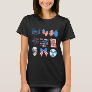 T-shirt Coquette Bow 4 juillet Département de radiologie