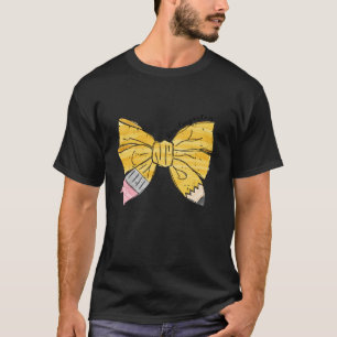T-shirt Coquette Bow Crayon Kindergarten Enfants Filles Re