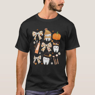 T-shirt Coquette Bow Dental Squad Automne Dentiste Assi