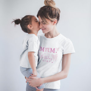 T-shirt Coquette Bow Maman de la fille d'anniversaire