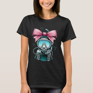 T-shirt Coquette Bow Plongée Plongée Maman Plongée Snorkel