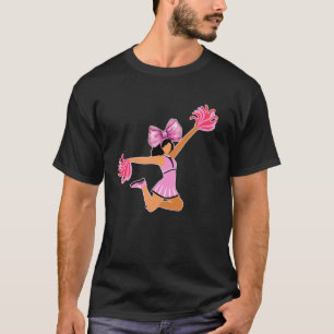 T-shirt Coquette Bow Pom-pom girl Cheer Pink G