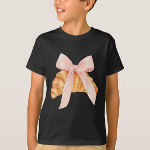 T-shirt Coquette Bow Rose Croissant Cuisine Baking Baker P
