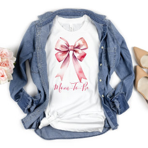 T-shirt Coquette Bow Rose Maman Être