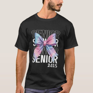 T-shirt Coquette Bow Senior 2025 Catégorie de 2025 Graduat