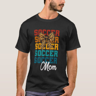 T-shirt Coquette Bow Soccer Maman mignonne Amateurs de foo