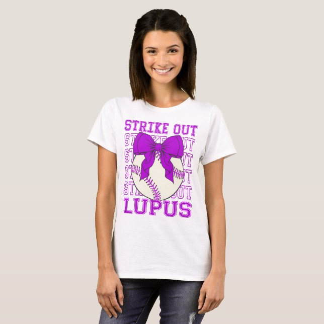 T-shirt Coquette Brappe de baseball sur Lupus (Devant entier)