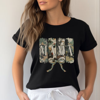 T-shirt Coquette Camouflage Fête des mères de maman