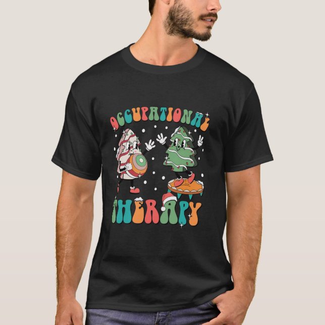 T-shirt Coquette Christmas Tree Cake ergothérapie (Devant)