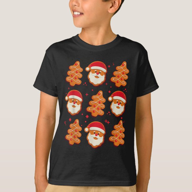 T-shirt Coquette Christmas Tree Cake Santa Claus Nk Christ (Devant)