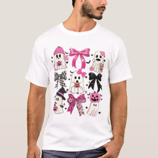 T-shirt Coquette Citrouille Fantôme Funny mignon Fantôme H