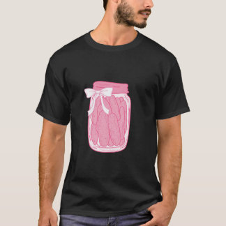 T-shirt Coquette Cute Canne Pickle Bows Cute Pickle Jar G