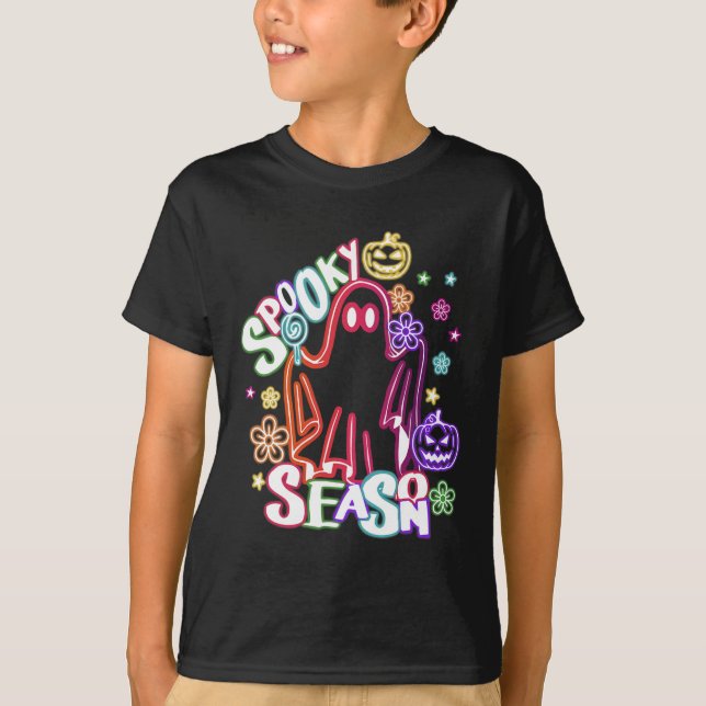 T-shirt Coquette Florale Fantôme mignonne Halloween Citrou (Devant)