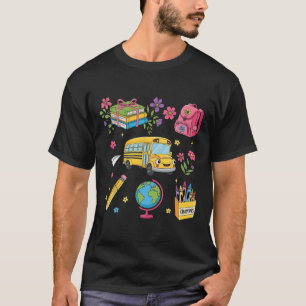 T-shirt Coquette Florale Premier Jour De Maternelle Jardin