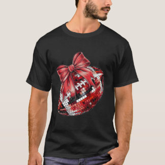 T-shirt Coquette Football Jeu Jour Football Amour