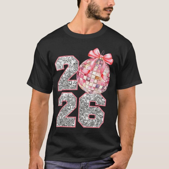 T-shirt Coquette Happy New Year Party 2026 Family Women Gi (Devant)