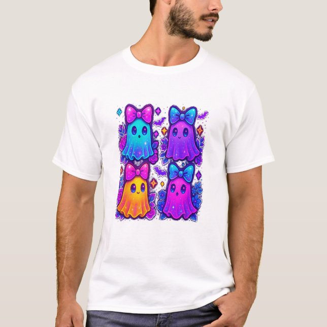 T-shirt Coquette Iridescent Halloween (Devant)