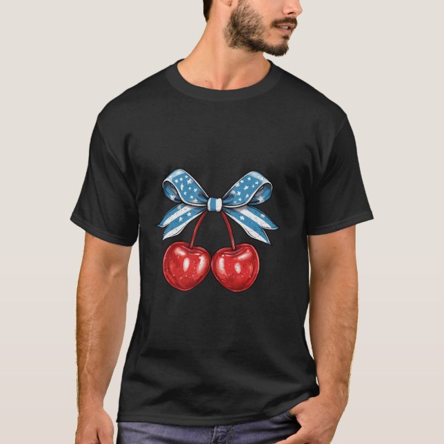 T-shirt Coquette Pow simple rose 4 juillet Cu (Devant)