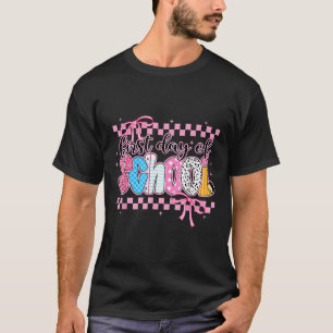 T-shirt Coquette Premier Jour D'école Prépa Retour À L'éco