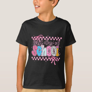 T-shirt Coquette Premier Jour D'école Prépa Retour À L'éco