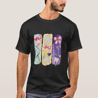 T-shirt Coquette rose Bow mignonette dents Dentist Squad D