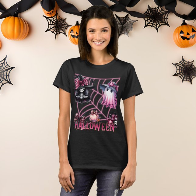 T-shirt Coquette rose et noire Halloween (Créateur téléchargé)