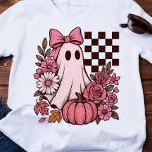 Coquette rose rétro Fille fantôme avec Bow Hallowe