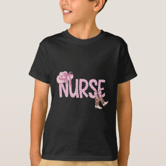T-shirt Coquette rose Western Cowgirl Nurse Nurse