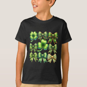 T-shirt Coquette Saint-Patrick Arc Trèfle Saint-Patrick