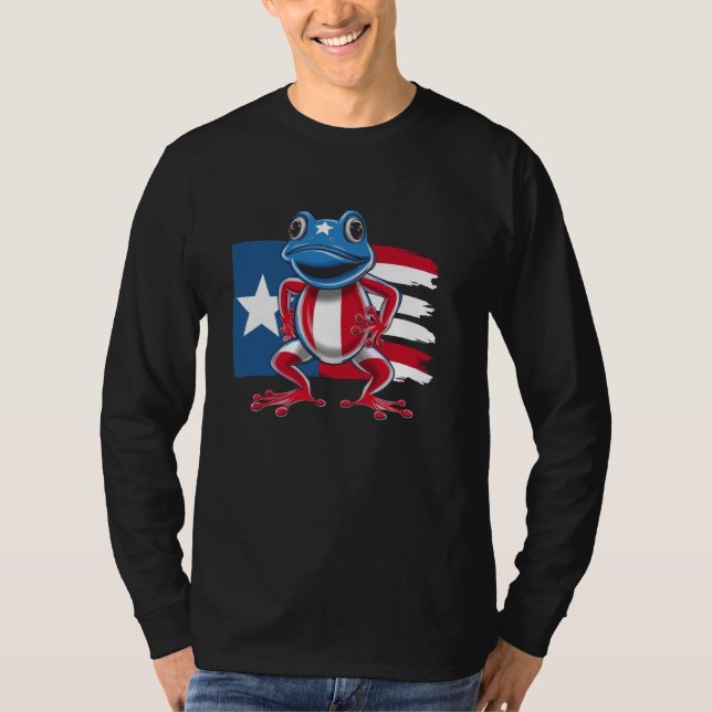 T-shirt Coqui Frog Porto Rico Pride Boricua Porto-Rico (Devant)