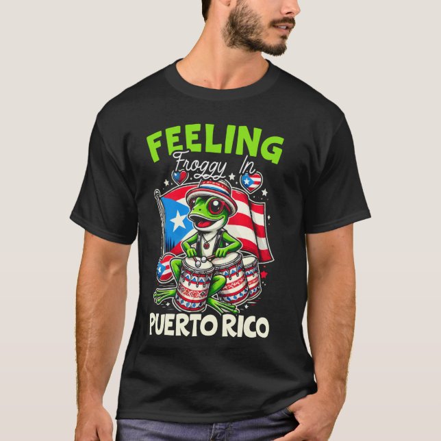T-shirt Coqui Frog Porto Rico Pride Boricua Porto-Rico (Devant)