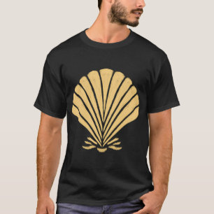 T-shirt Coquillage orange vibrant, Art d'été italien, Océa
