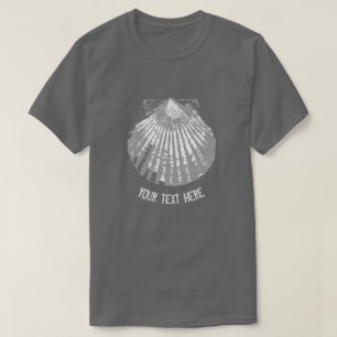 T-shirt Coquillage personnalisable en détresse