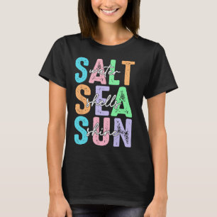 T-shirt Coquillages d'eau salée Ensoleillement Vacances d'