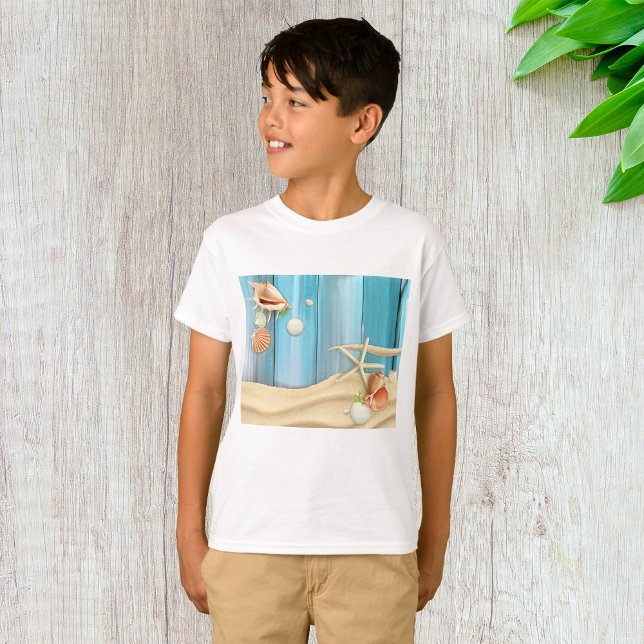 T-shirt Coquillages Sur Sable (Créateur téléchargé)