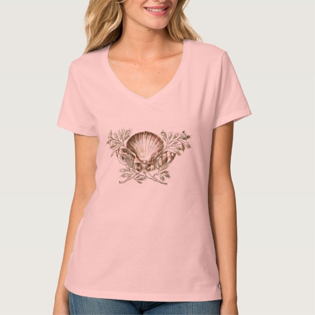 T-shirt Coquille blanche (Devant)