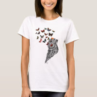 Coquille de conque et papillons 2