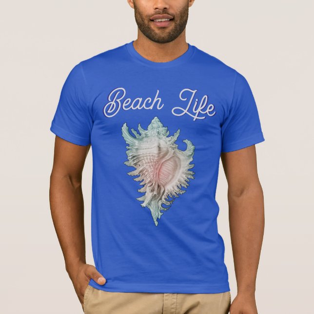 T-shirt Coquille de Conque "Vie de Plage"  (Devant)