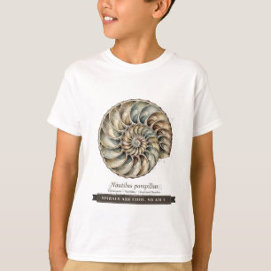 T-shirt Coquille de Nautilus Drôle pour Enfants