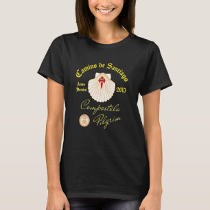 T-shirt Coquille de Saint-Jacques Camino de Santiago Anno 