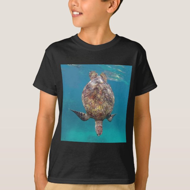 T-shirt Coquille de Tortue Hawaïenne (Devant)