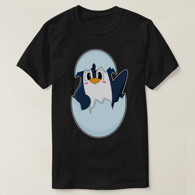 T-shirt Coquille d'oeufs de pingouin (Design devant)