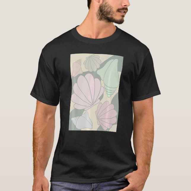 T-shirt Coquille esthétique danoise Pastel (Devant)