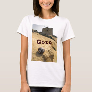 T-shirt Coquille et tour, Gozo, Malte