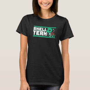 T-shirt Coquille Oui Rouge Earder Slider Tortoise Peint Tu