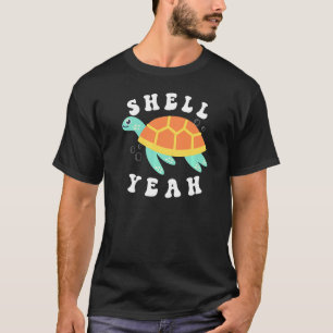 T-shirt Coquille Oui Turtle Sea Swim Ocean Bubbles Water A