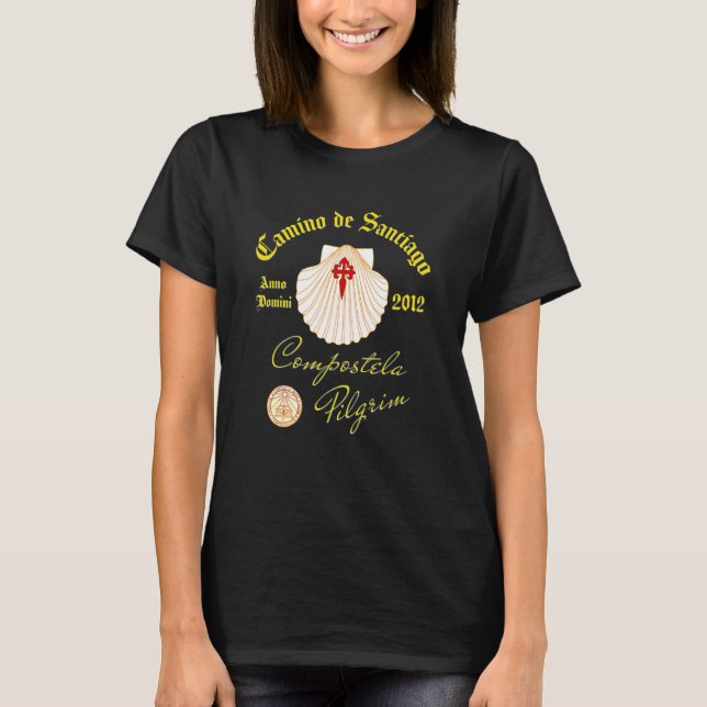 T-shirt Coquille Saint-Jacques Chemin de Saint-Jacques Ann (Devant)