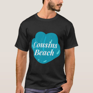 T-shirt Coquille sarcelle de la plage des cousins
