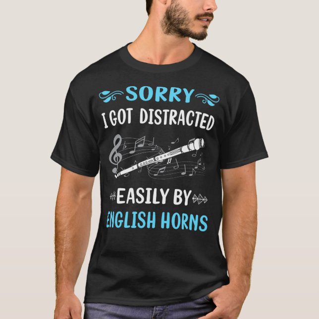T-shirt Cor anglais distrait (Devant)